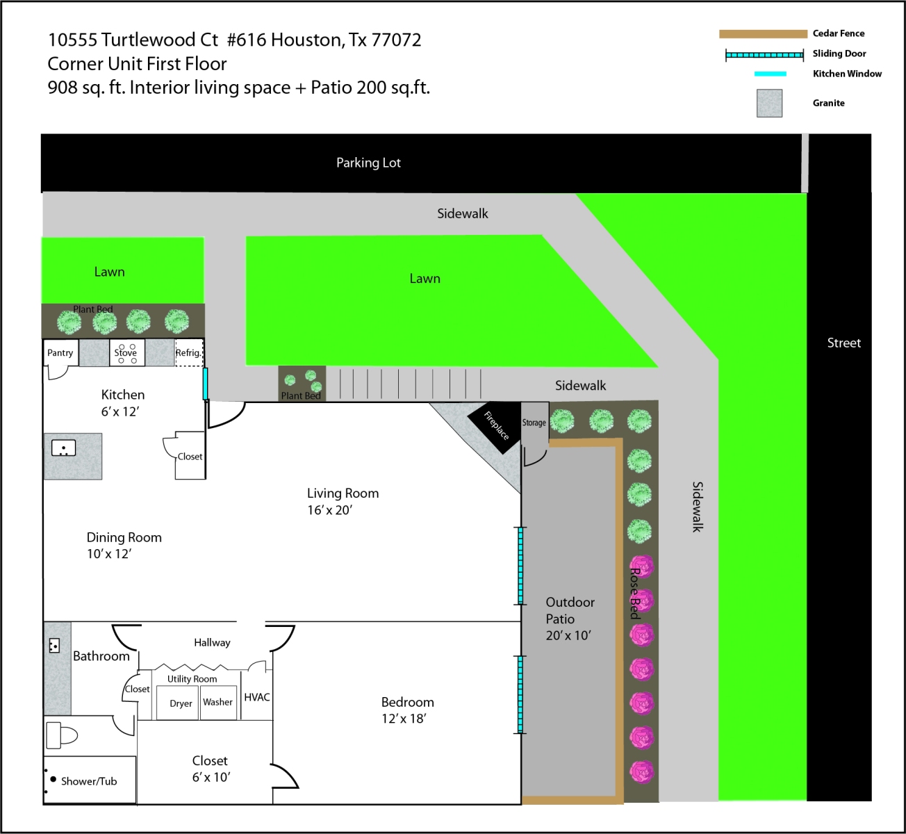 Terrace Unit 616 Floor Plan
