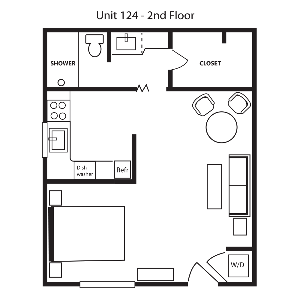 Unit 124 Floor Plan