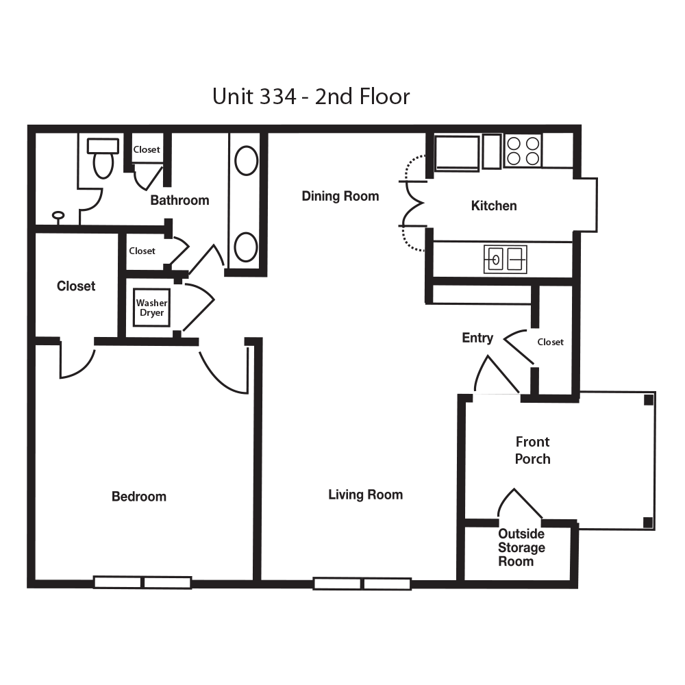 Unit 334 Floor Plan